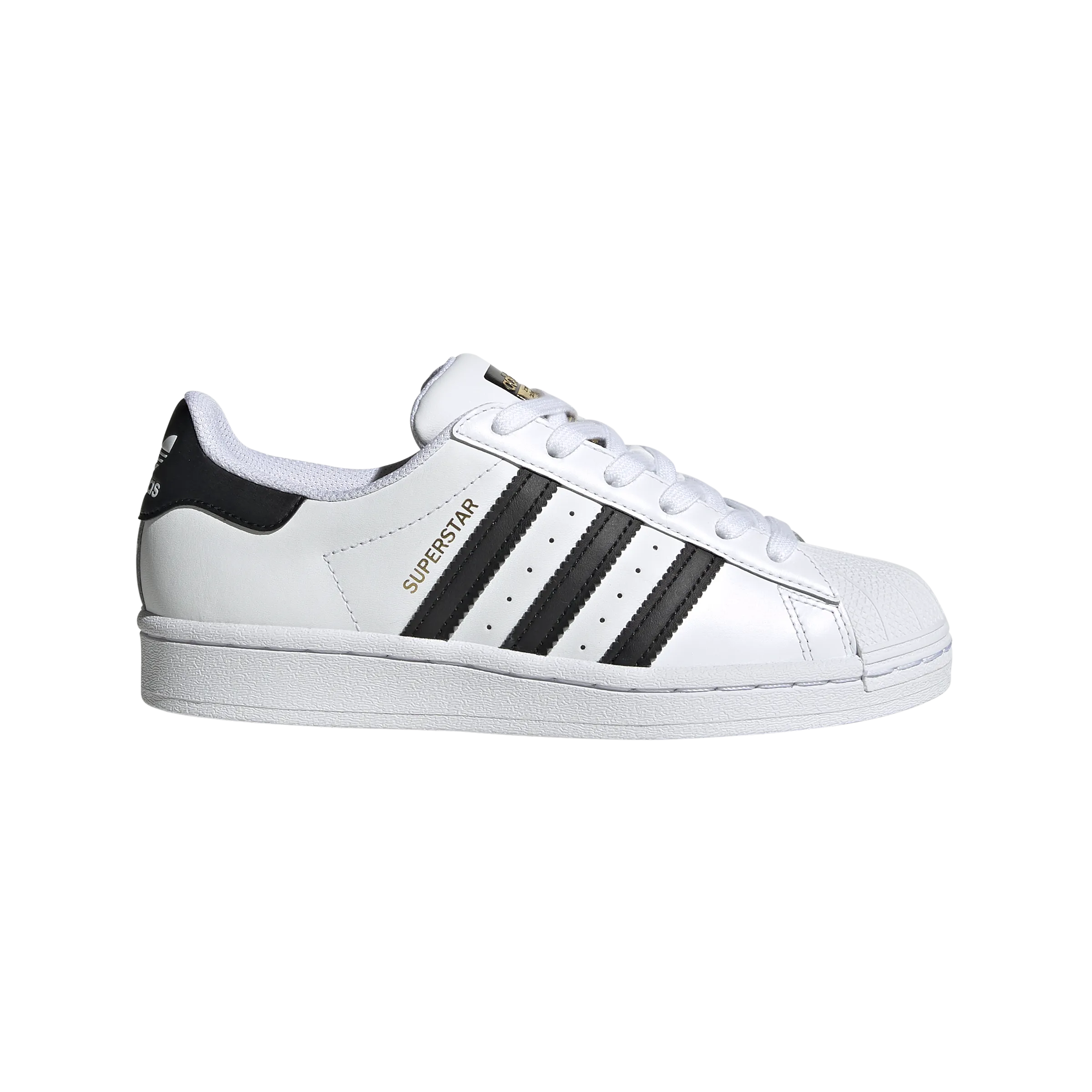 Fast-Pace ADIDAS Superstar Junior in White / Black / Gold