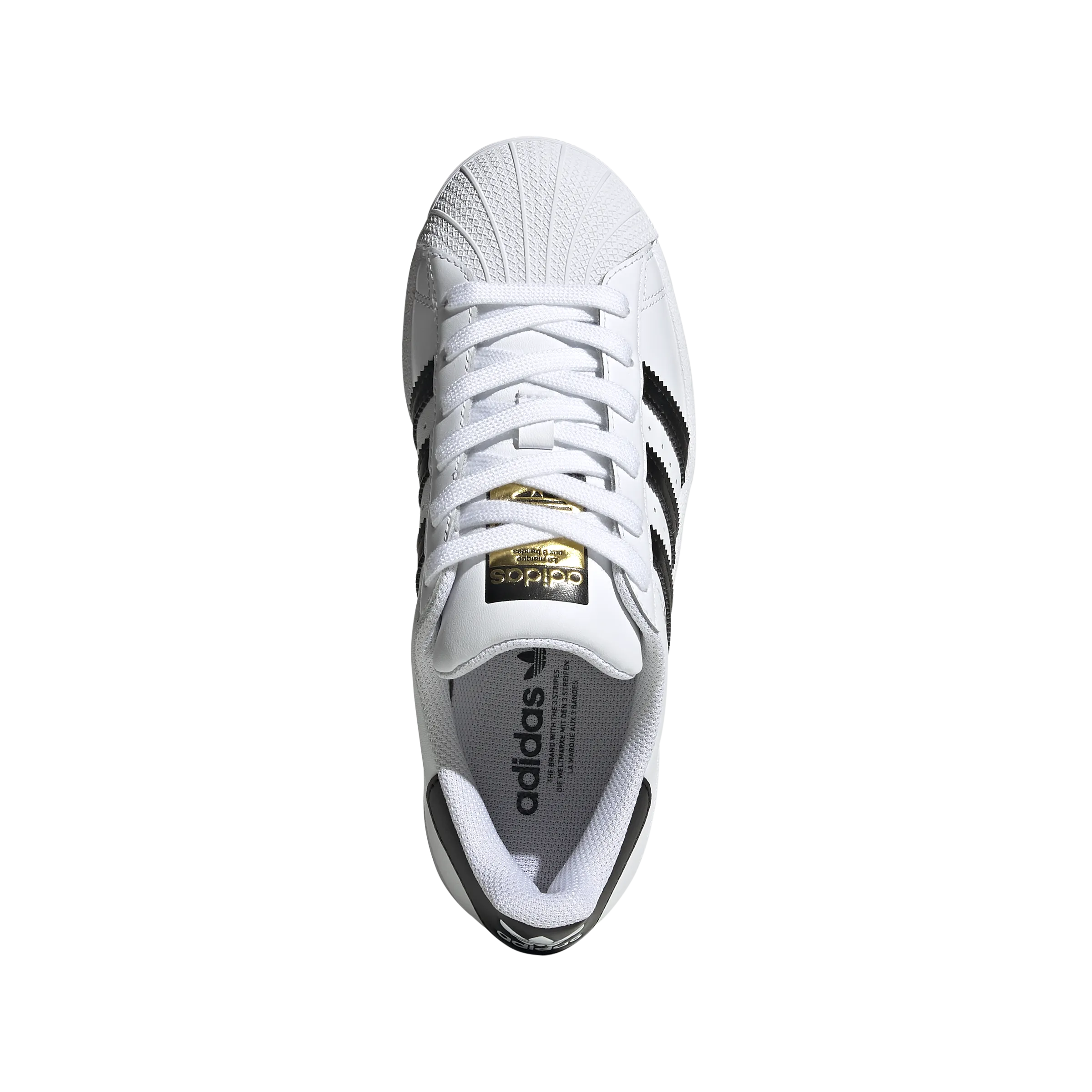 Fast-Pace ADIDAS Superstar Junior in White / Black / Gold