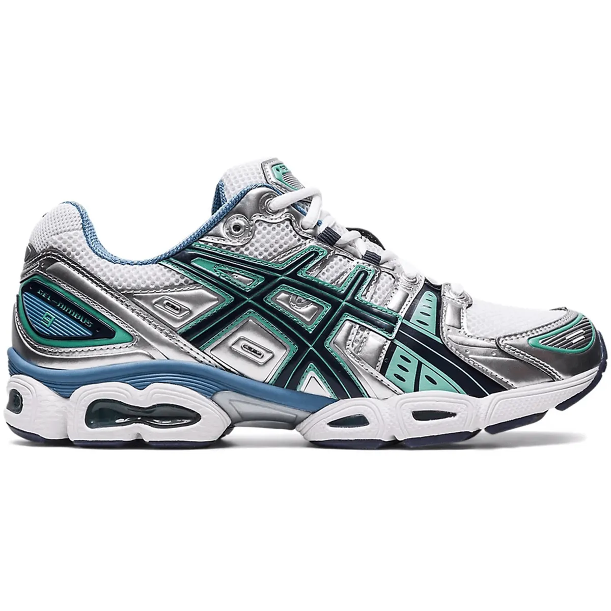 Future Walk ASICS Gel-Nimbus 9 White Mint Steel Blue