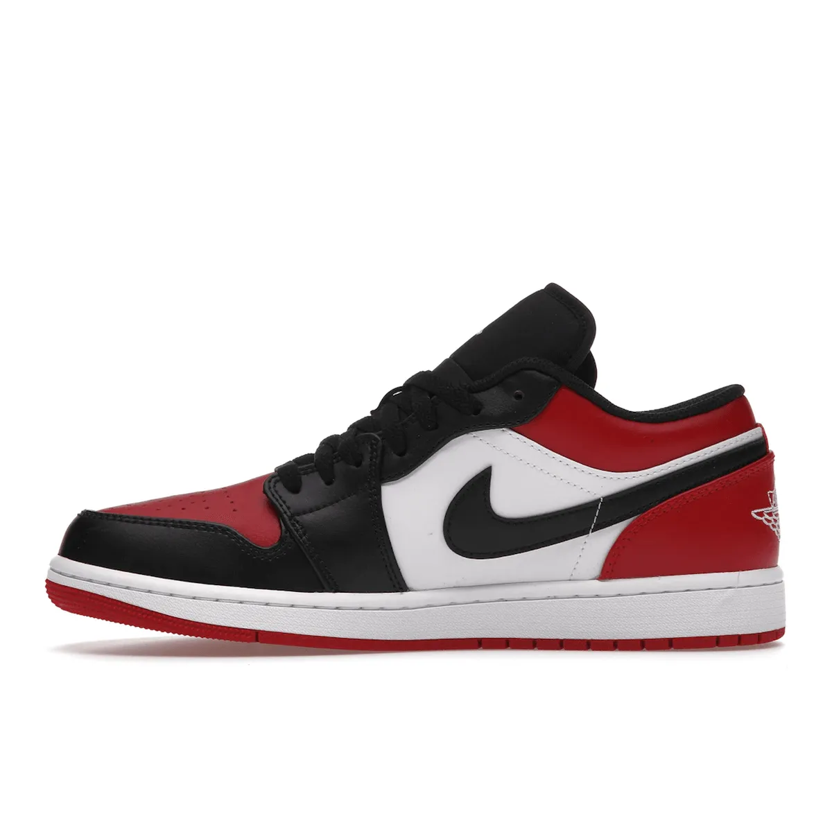 Flexible Cushioning Jordan 1 Low Bred Toe