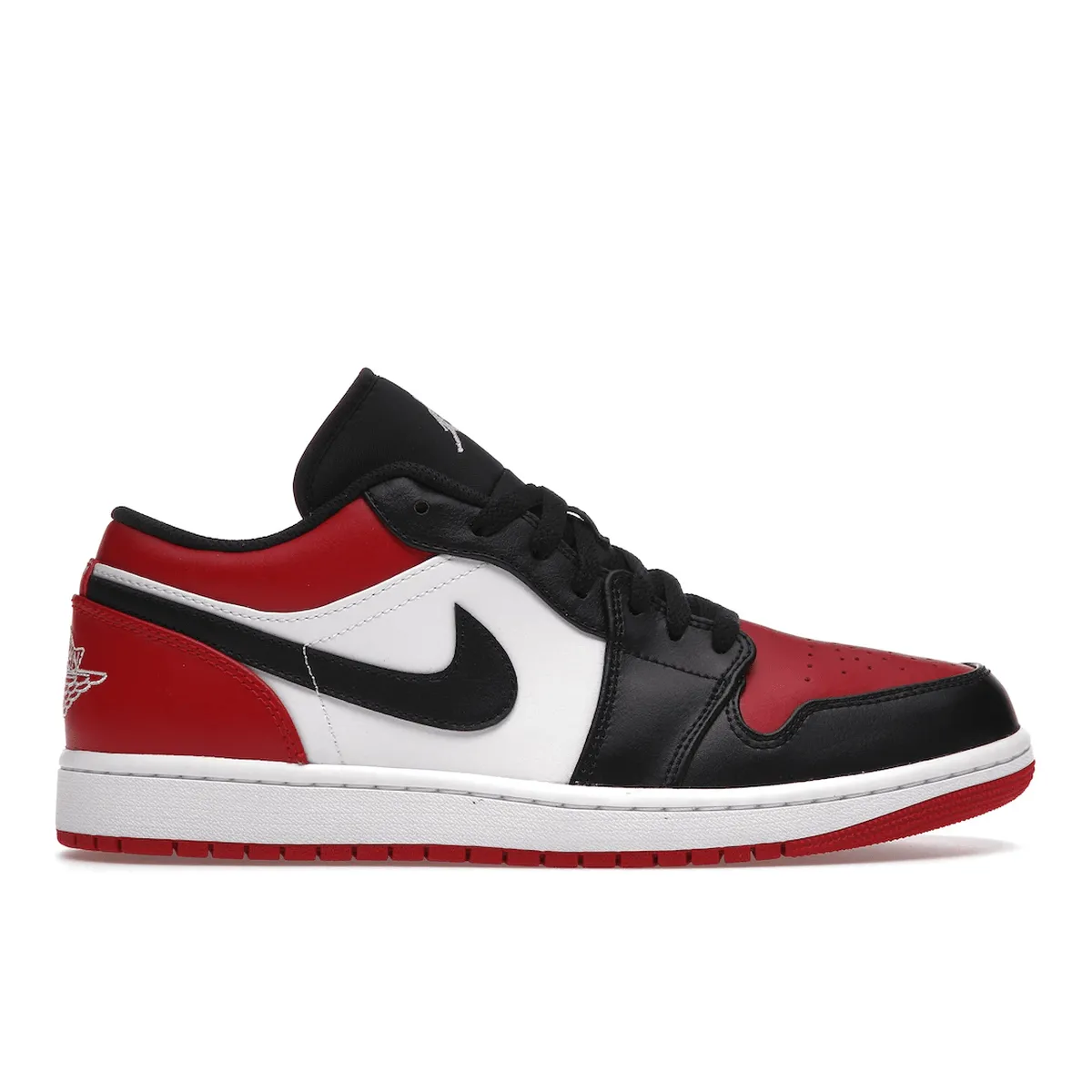 Flexible Cushioning Jordan 1 Low Bred Toe