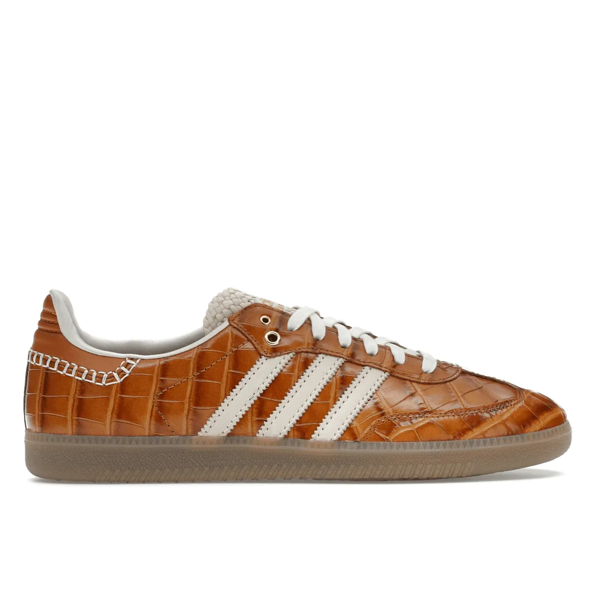 mesh - upper - feature shoes Adidas Samba Wales Bonner Brown Croc