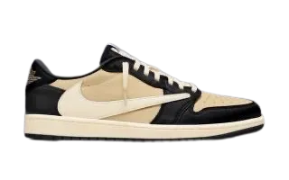 Flexible Fit AJ1 Low Travis Scott Pale Vanilla