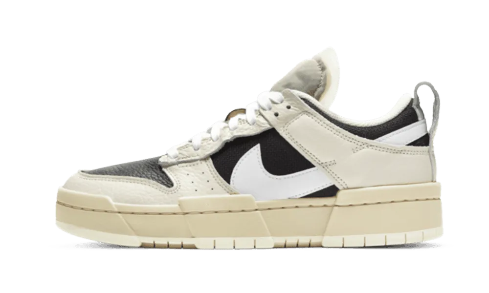 School Jog Durable Build Dunk Low Disrupt Black Pale Ivory