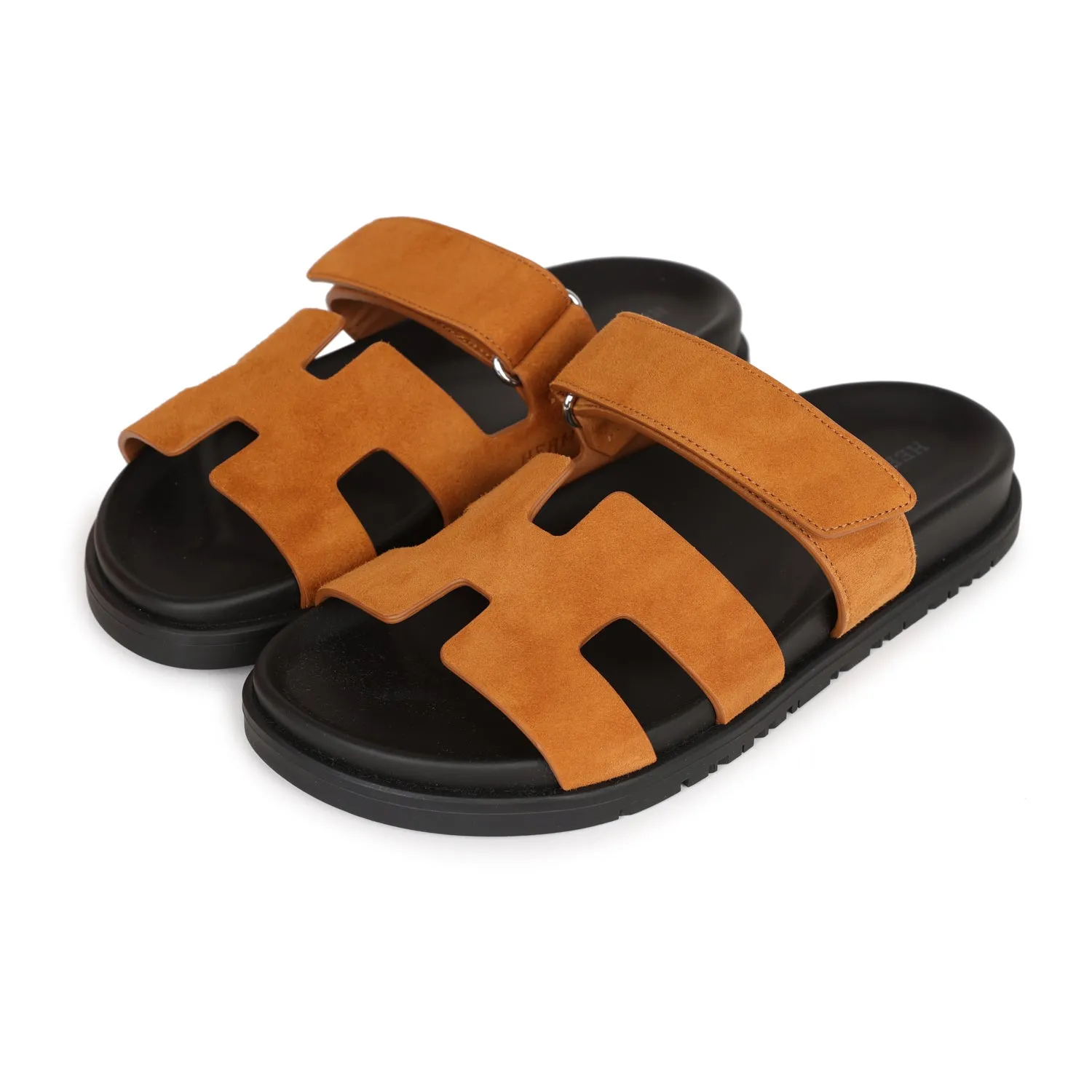 Foot Friendly Hermes Chypre Sandals Brown Suede 36 EU