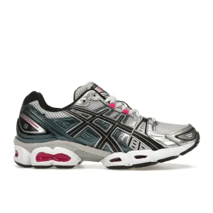 ASICS Gel-Nimbus 9 White Pink Glo Teal Pearl Shine