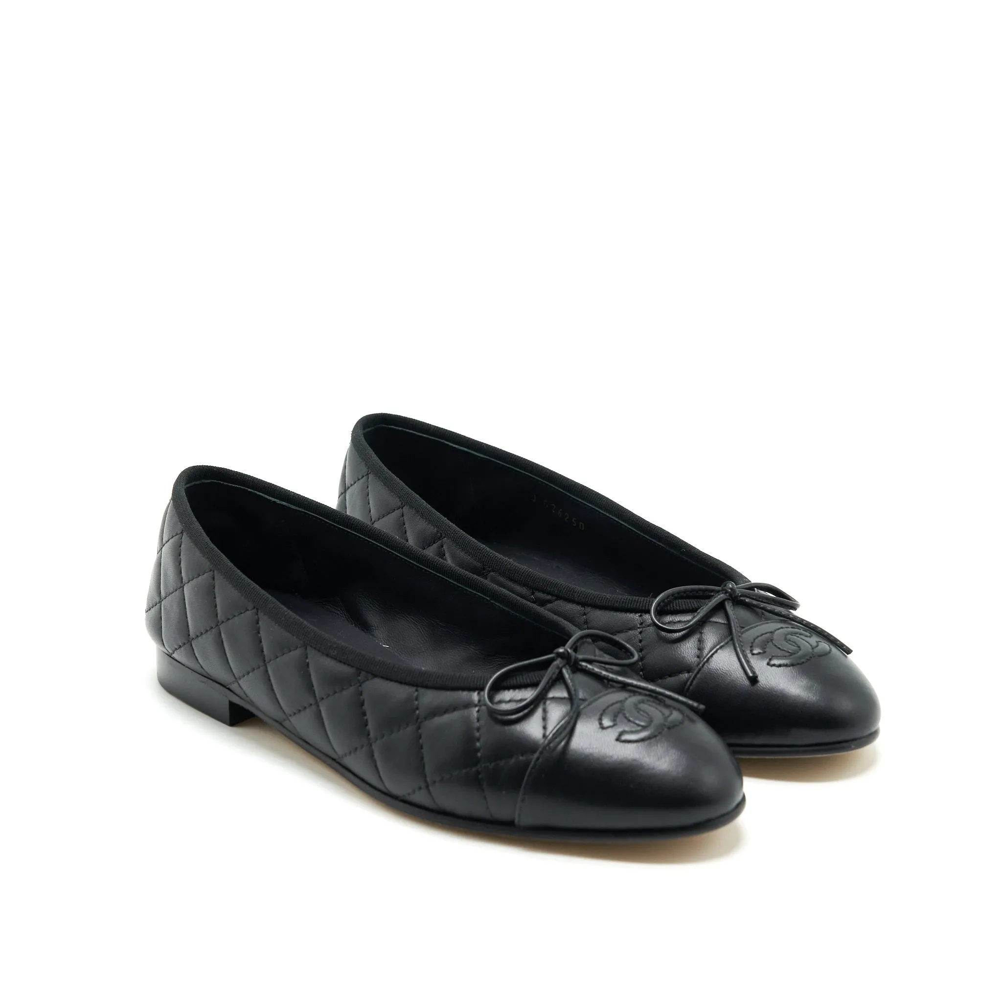 Fresh-Circulate Chanel Size 39 ballerina Flat Shoes Black