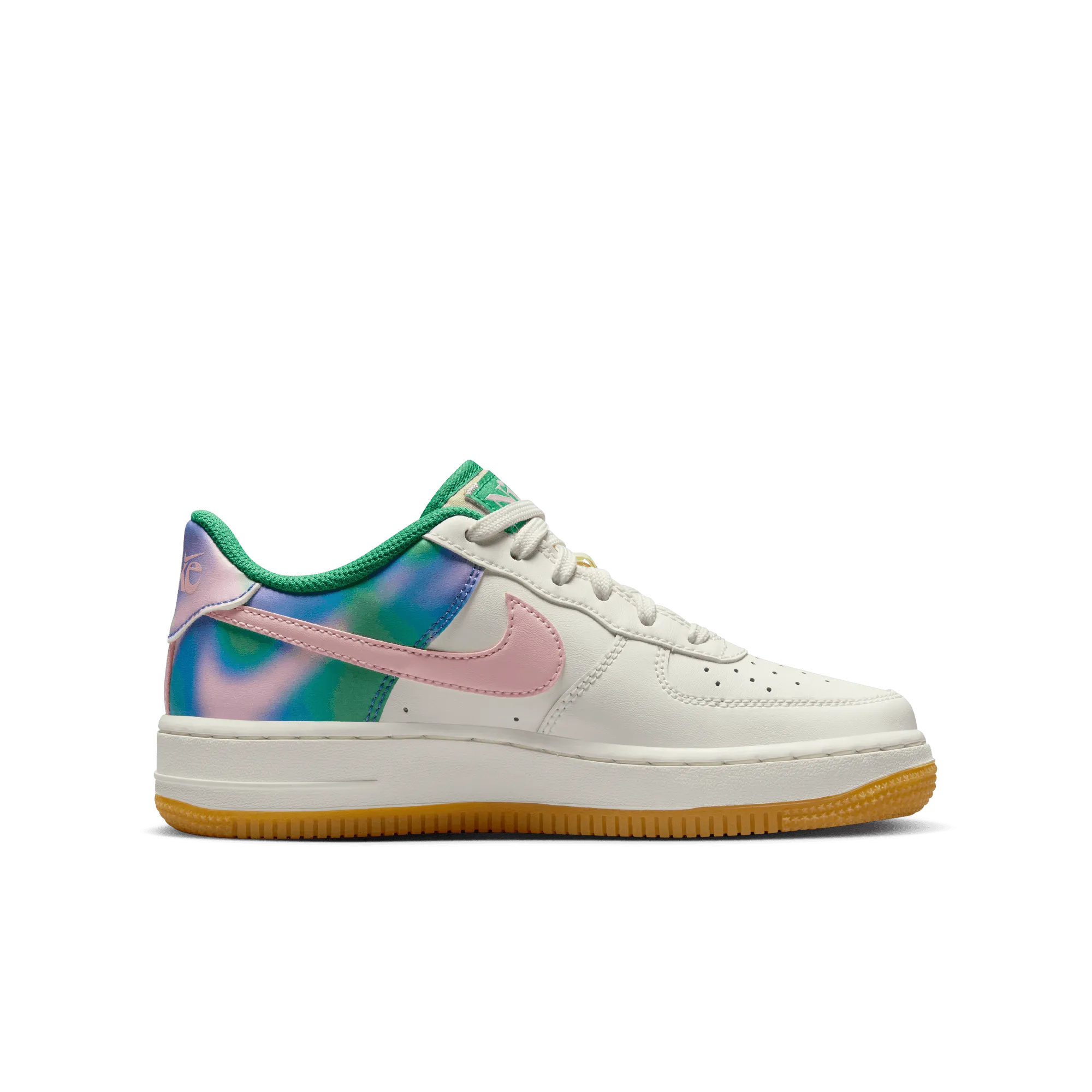 Geometric Heels Big Kids' Nike Air Force 1 LV8 3 Heel Stitch