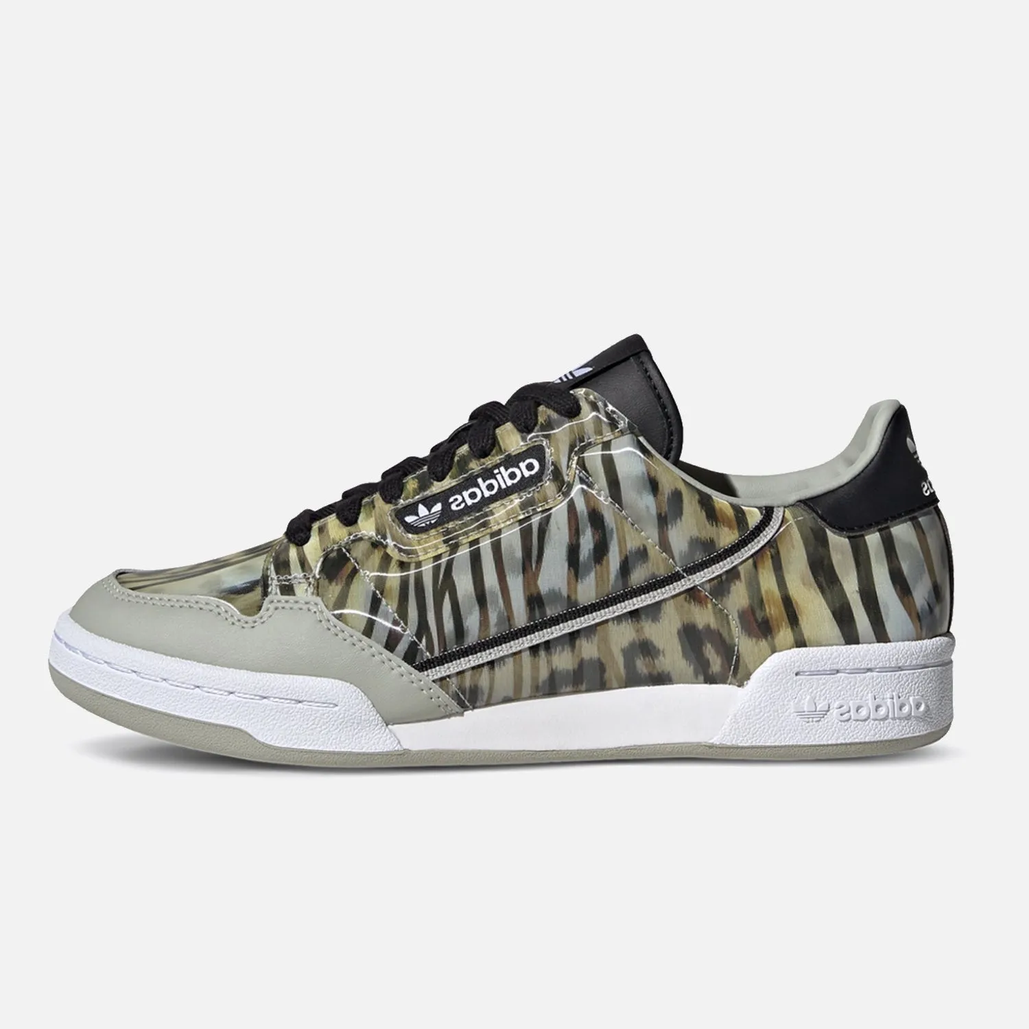 summer running shoe climate trail durability Women's Adidas Continental 80 - Animal Print