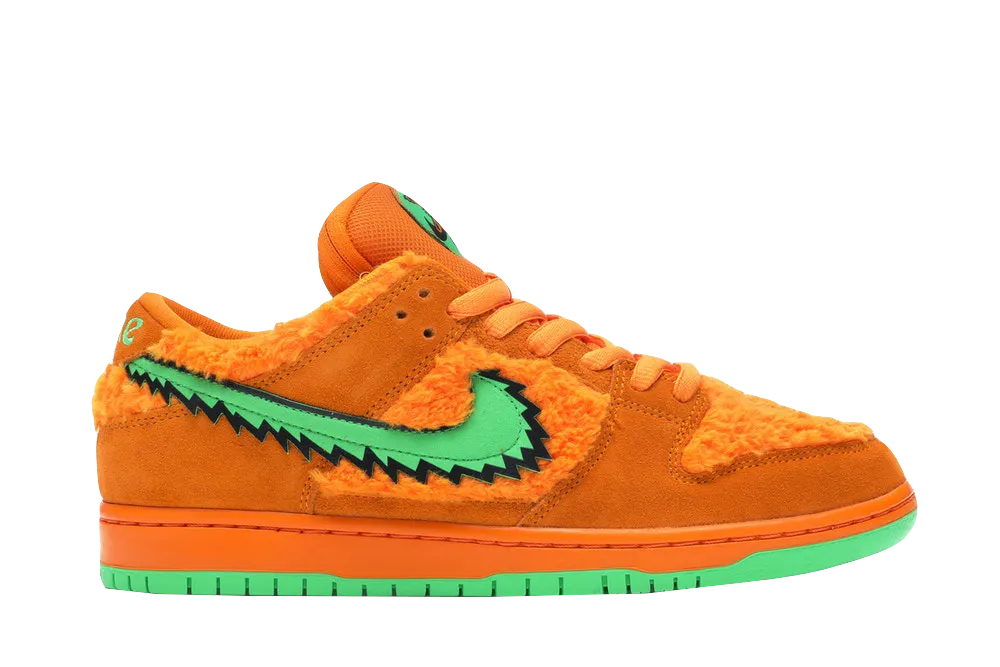 Breathable fabric Grateful Dead Bears SB Dunk Low Orange