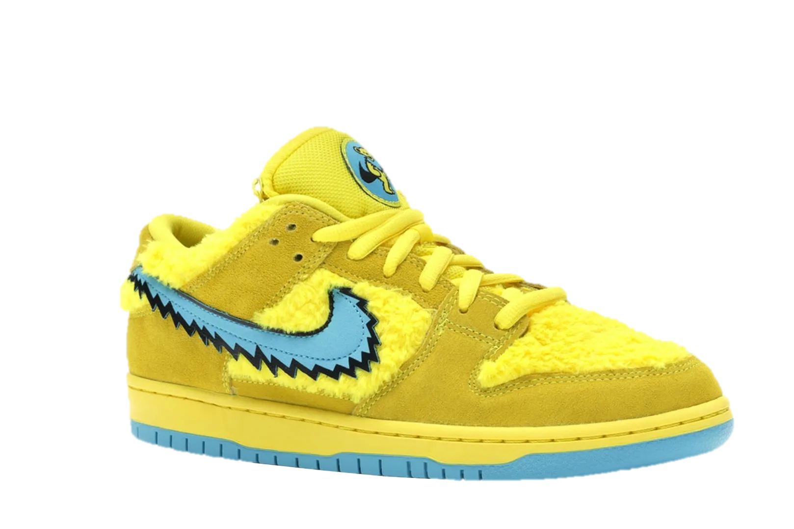 Grateful Dead SB Dunk Low Bear Opti Yellow Structured shock absorption