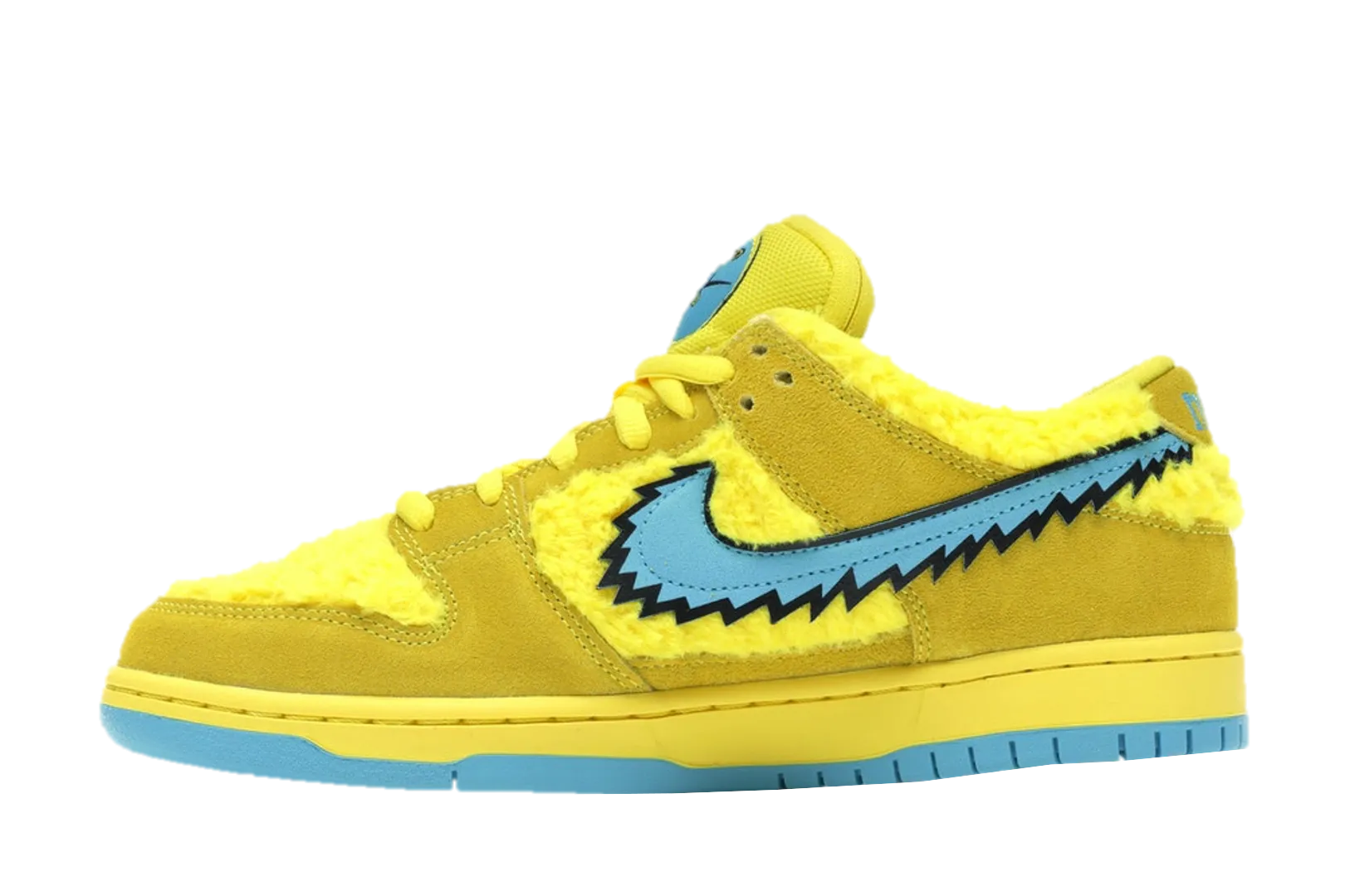 Grateful Dead SB Dunk Low Bear Opti Yellow Structured shock absorption
