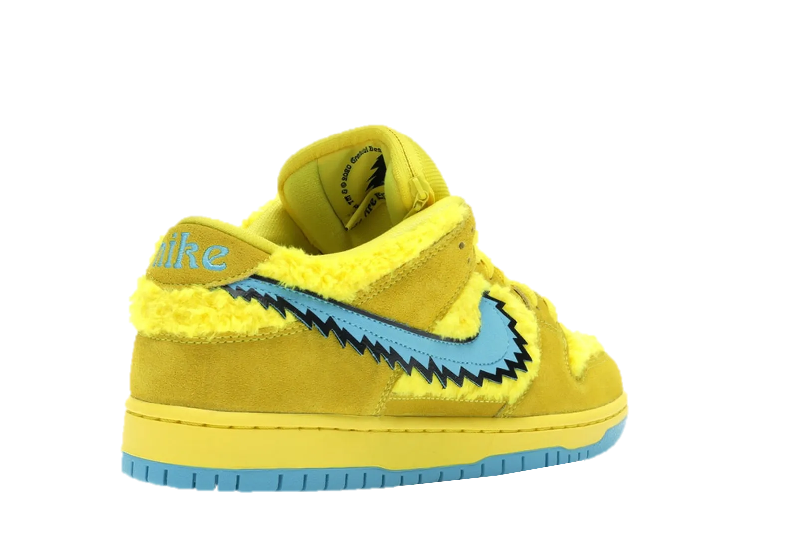 Grateful Dead SB Dunk Low Bear Opti Yellow Structured shock absorption