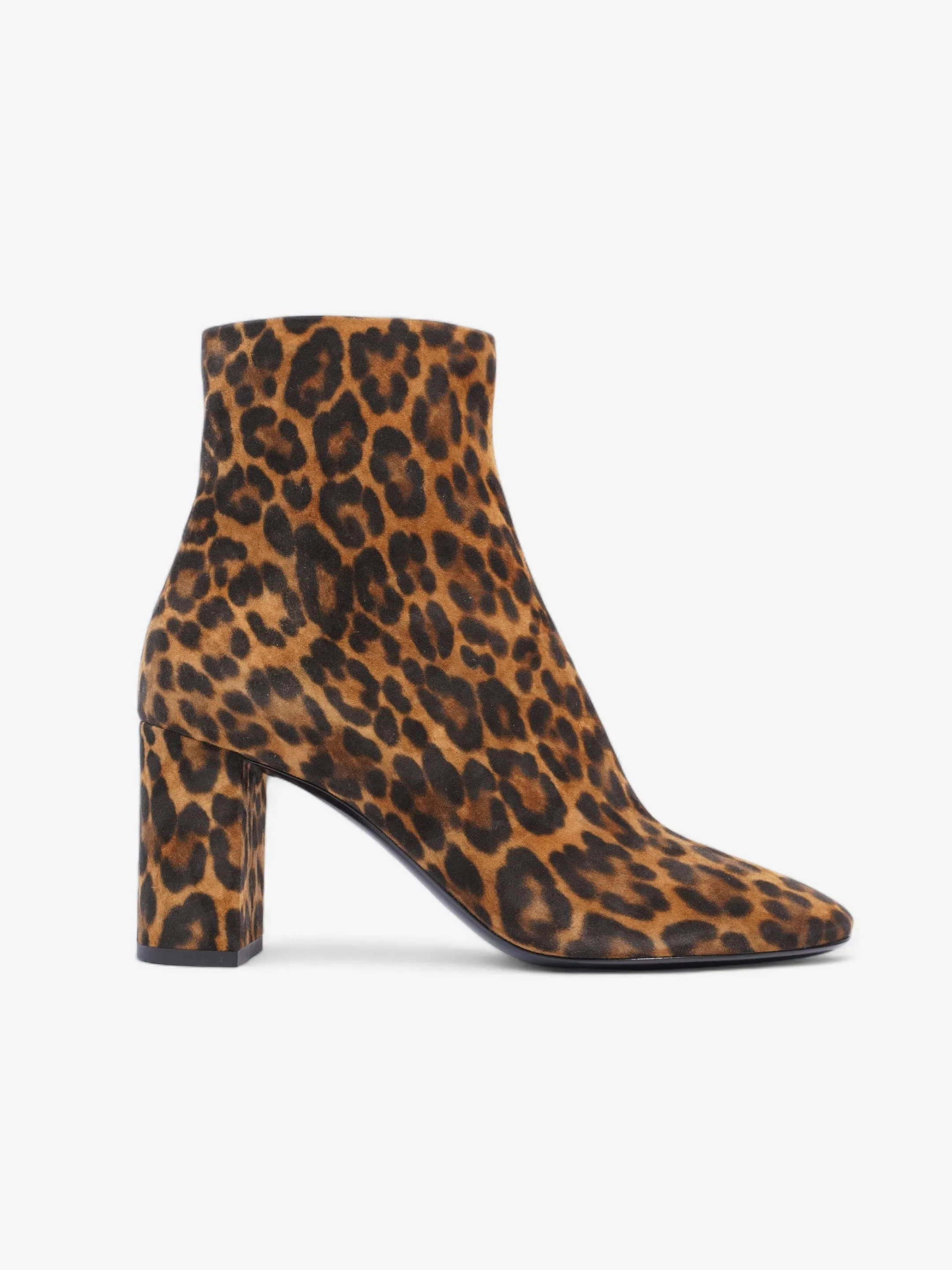 Grip Firm Saint Laurent Lou Ankle Boots 75 Leopard Print Suede EU 39 UK 6