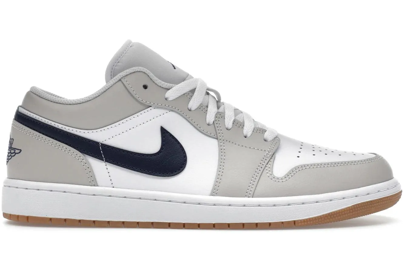 Grip Power Air Jordan 1 Low Midnight Navy Neutral Grey