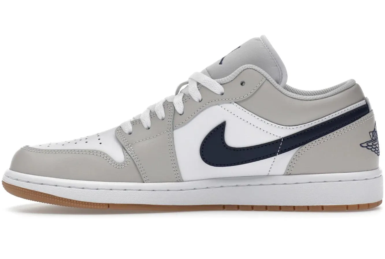 Grip Power Air Jordan 1 Low Midnight Navy Neutral Grey