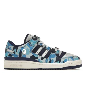 Adidas Forum 84 Low Bape 30th Anniversary Blue Camo Fashion Glow Easy Flow