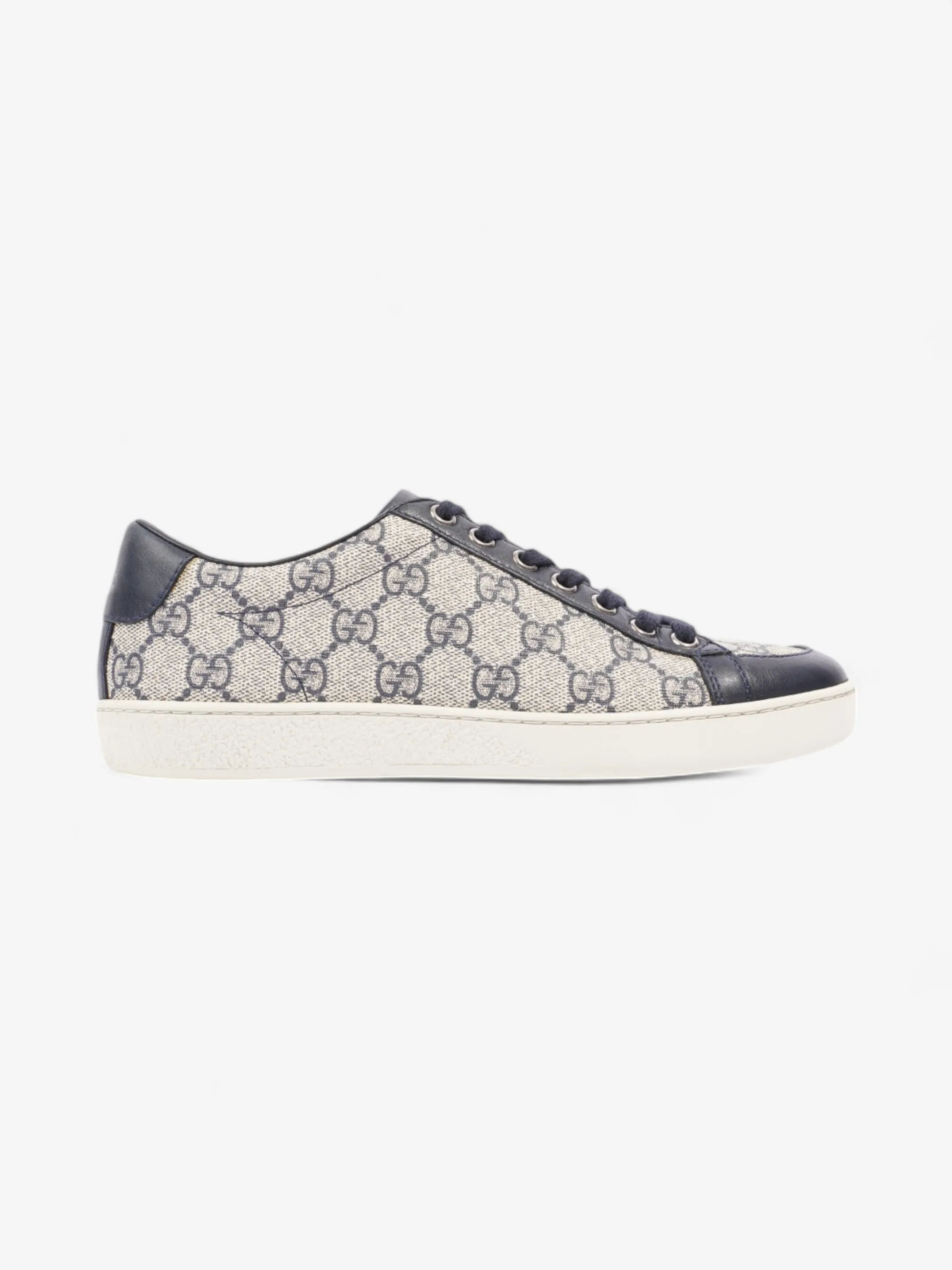 Gucci Brooklyn GG Supreme Sneakers Beige  / Navy Canvas EU 36 UK 3 High-End Look