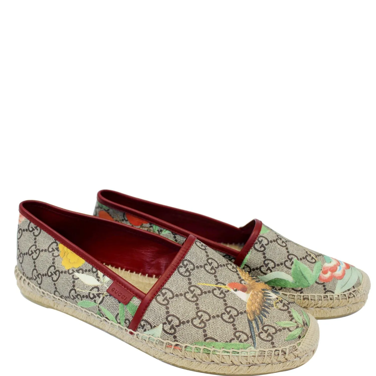 GUCCI GG Blooms Supreme Espadrille Flats Size 42 Odor Resistant