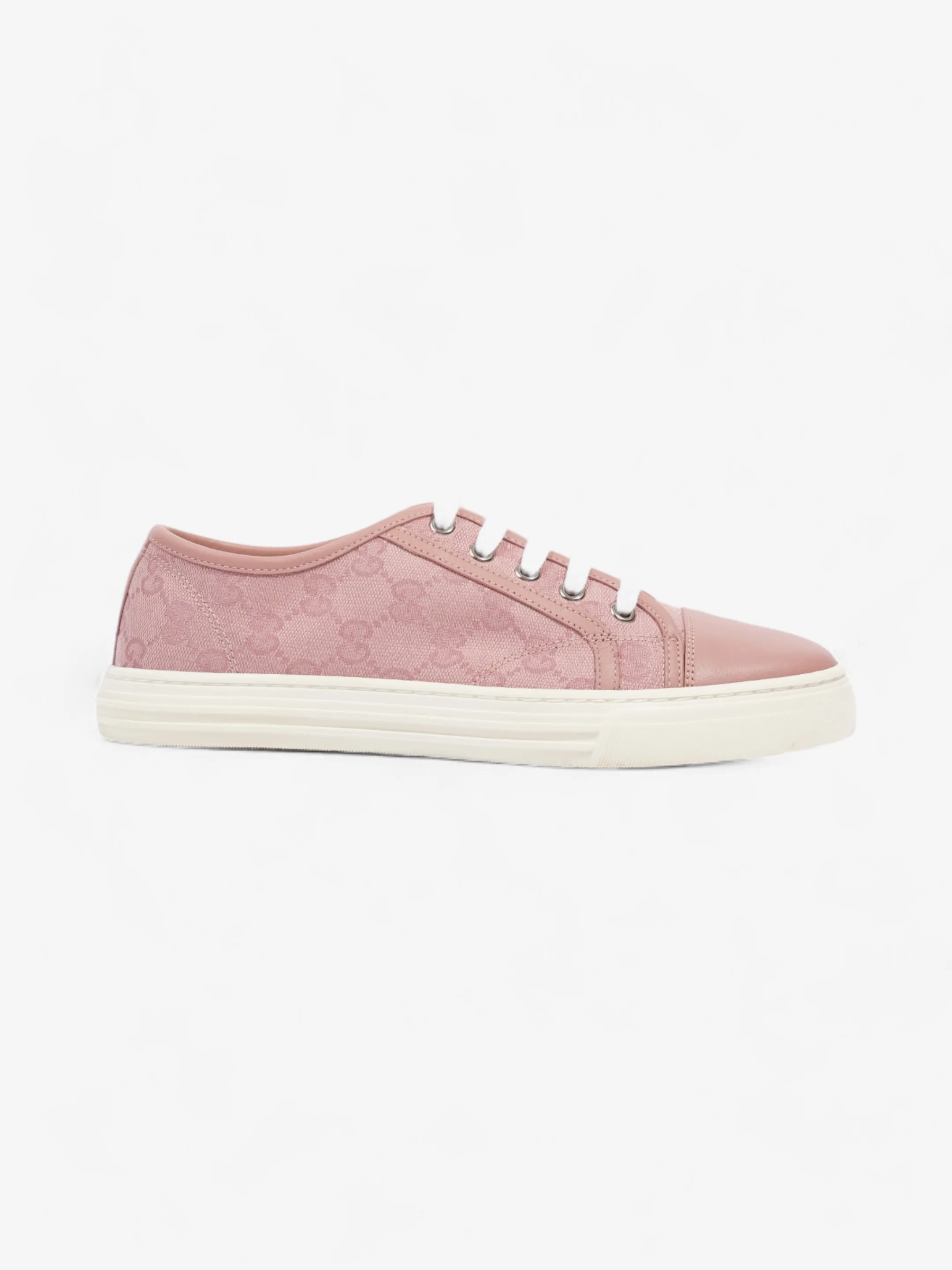 Gucci GG Low-top Sneakers Pink Canvas EU 37.5 UK 4.5 Secure stability