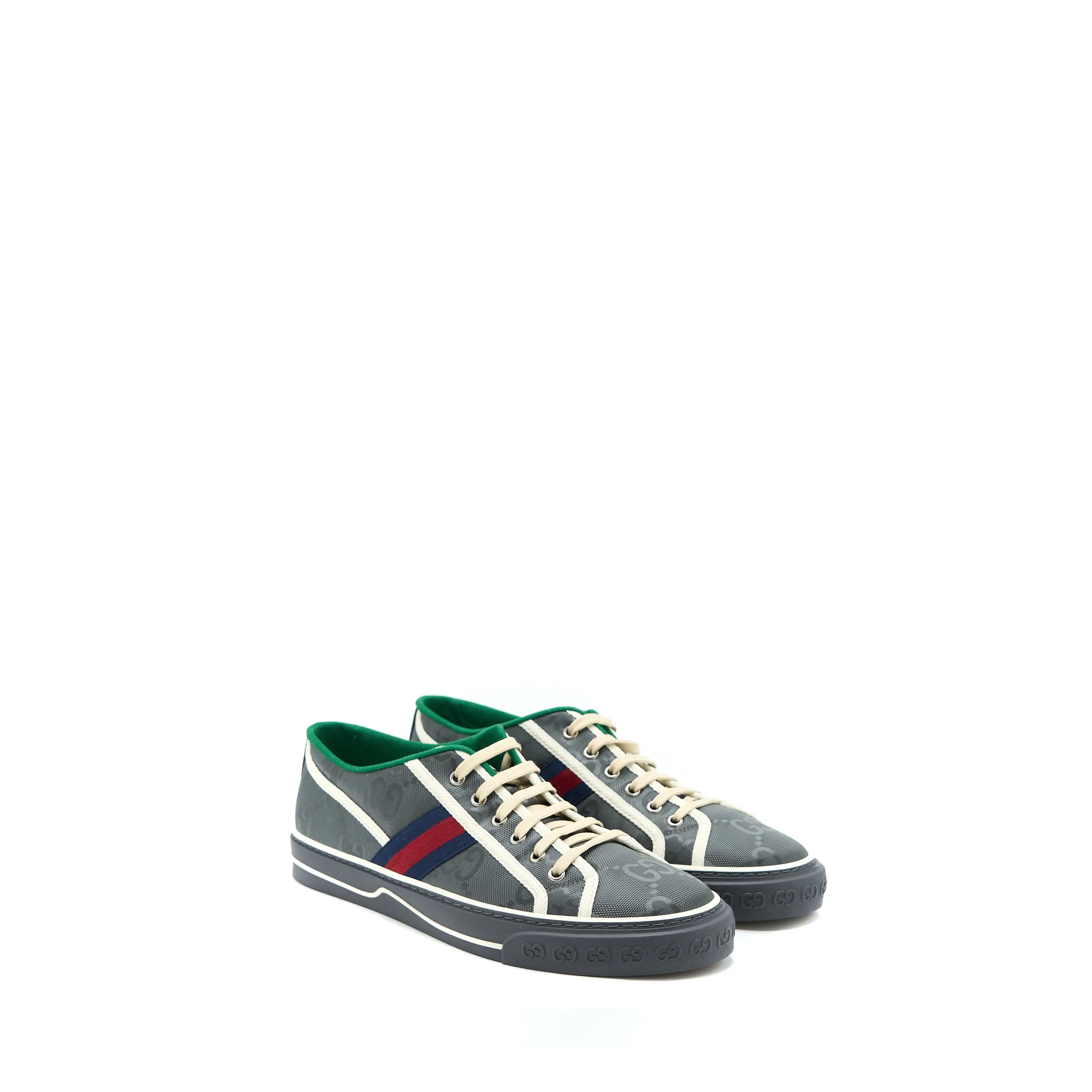 Gucci Size 10 Mens Sneakers Off the Grid Webbing-Trimmed Monogrammed Econyl Canvas Power Step