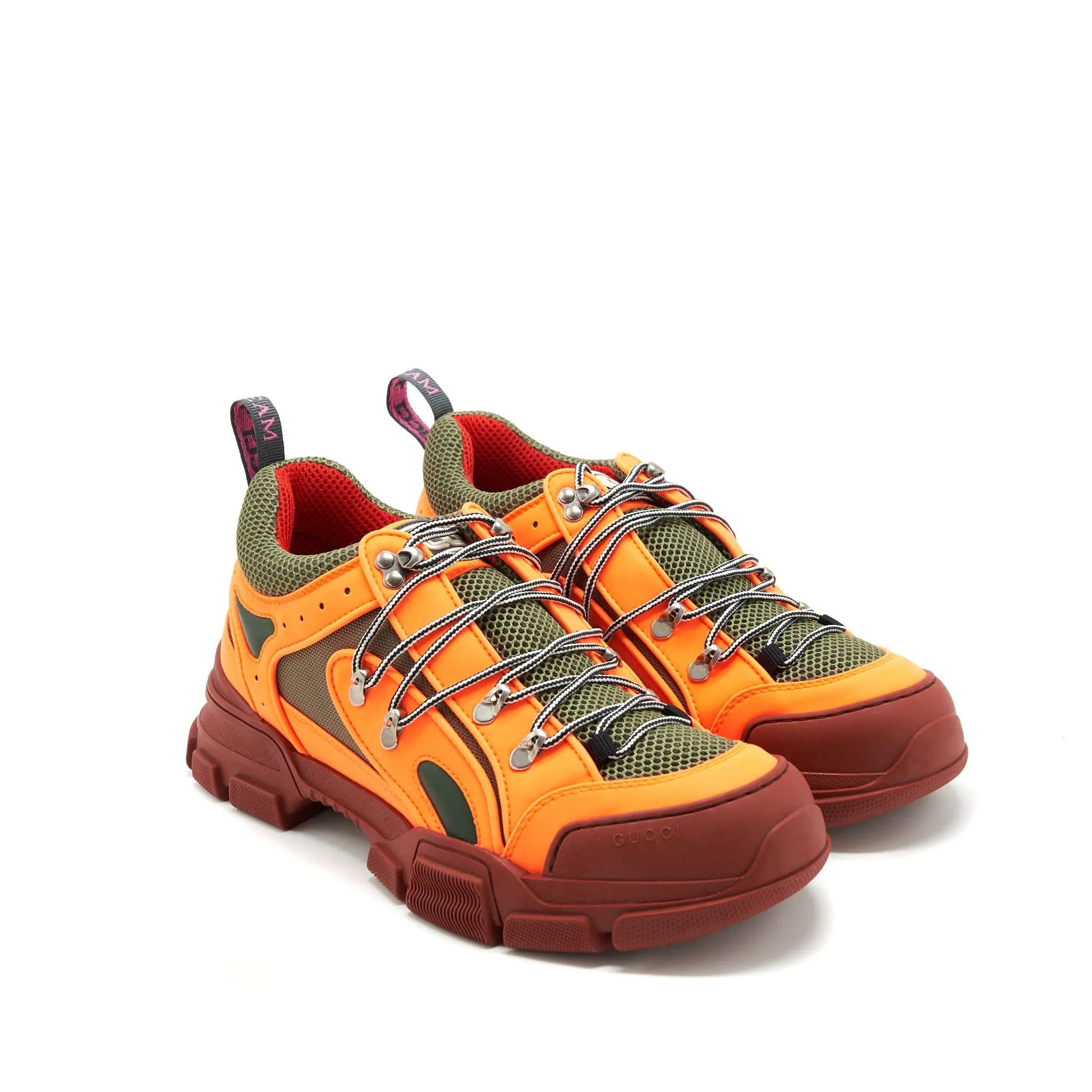 Gucci size 10.5 Men's Sneaker Orange/Multicolour High-tech