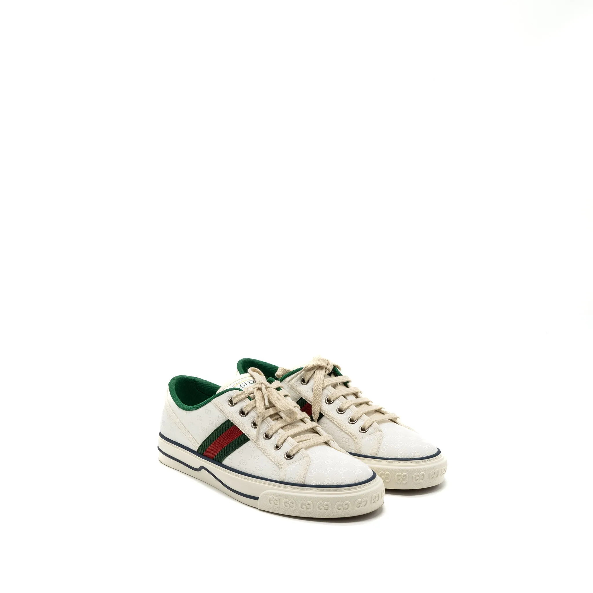 Gucci Size 39 Sneakers GG Supreme Canvas White/ Multicolour Lightweight Fit