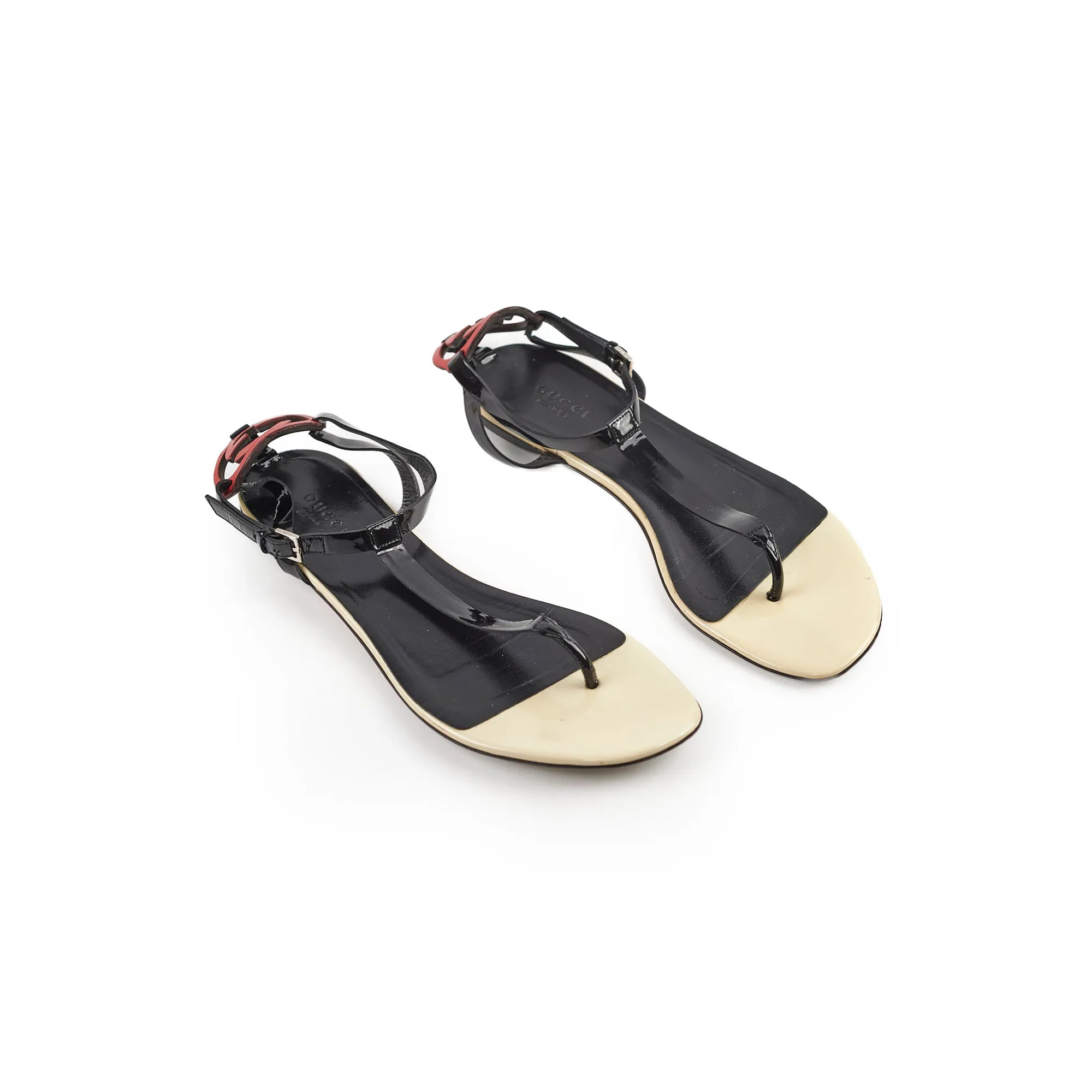 Gucci Vernice Soft GG Sandal 38 Breathable Walking Shoes