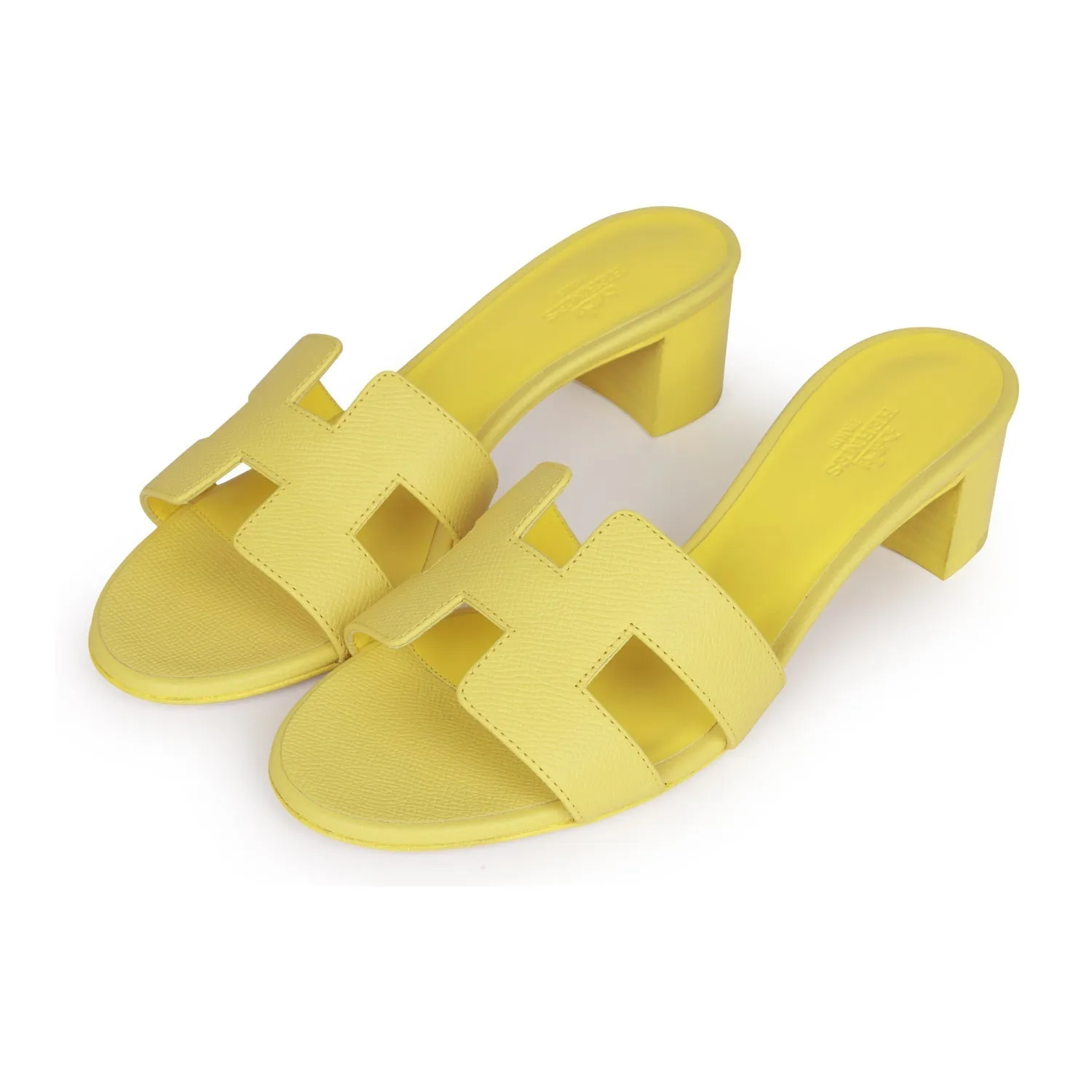 Hermes Oasis Sandals Lime Epsom 37 Elegant Sandals for Every Occasion