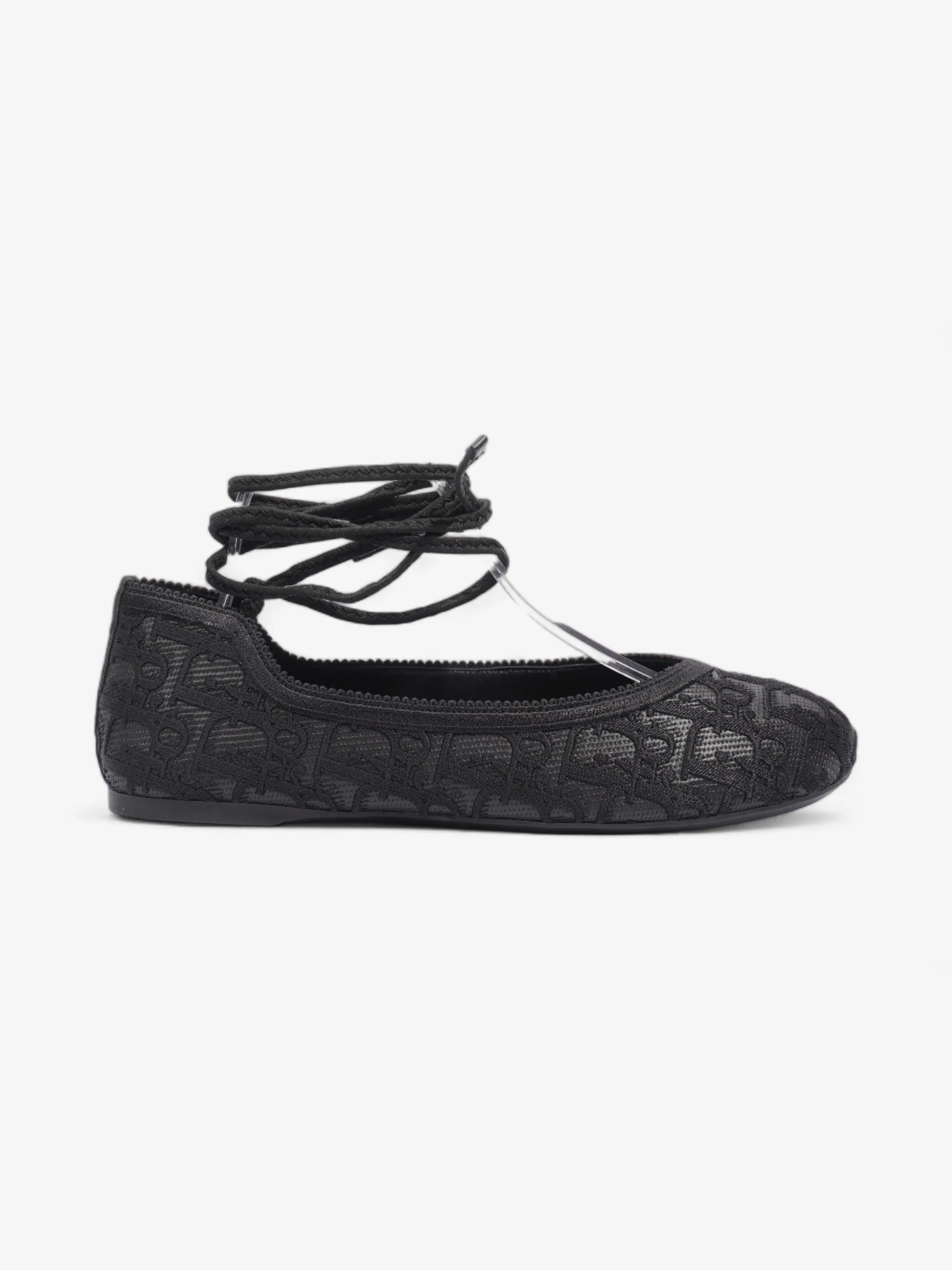 High Durability Christian Dior Poeme Ballet Flats Black Cotton EU 39 UK 6