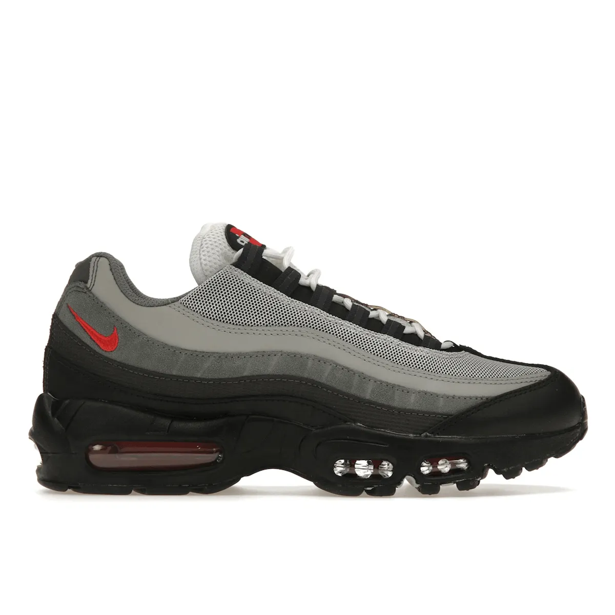 evening - runner mesh materials Nike Air Max 95 Track Red Smoke Grey