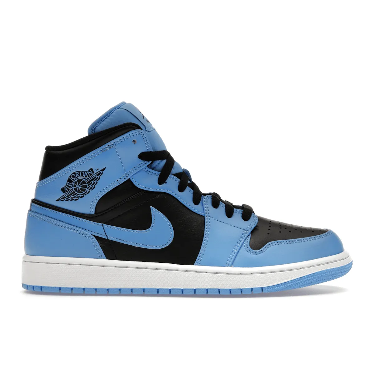 High-Powered Cushion Air Jordan 1 Mid University Blue Black