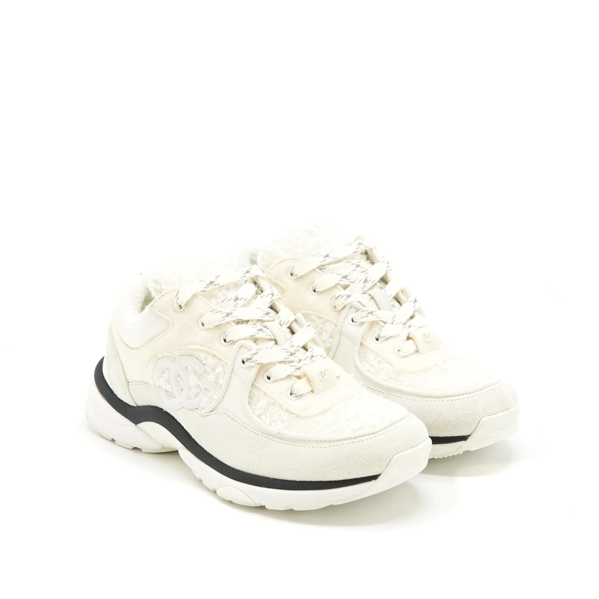High-quality Chanel Size 35 Sneakers White (Size Run Small