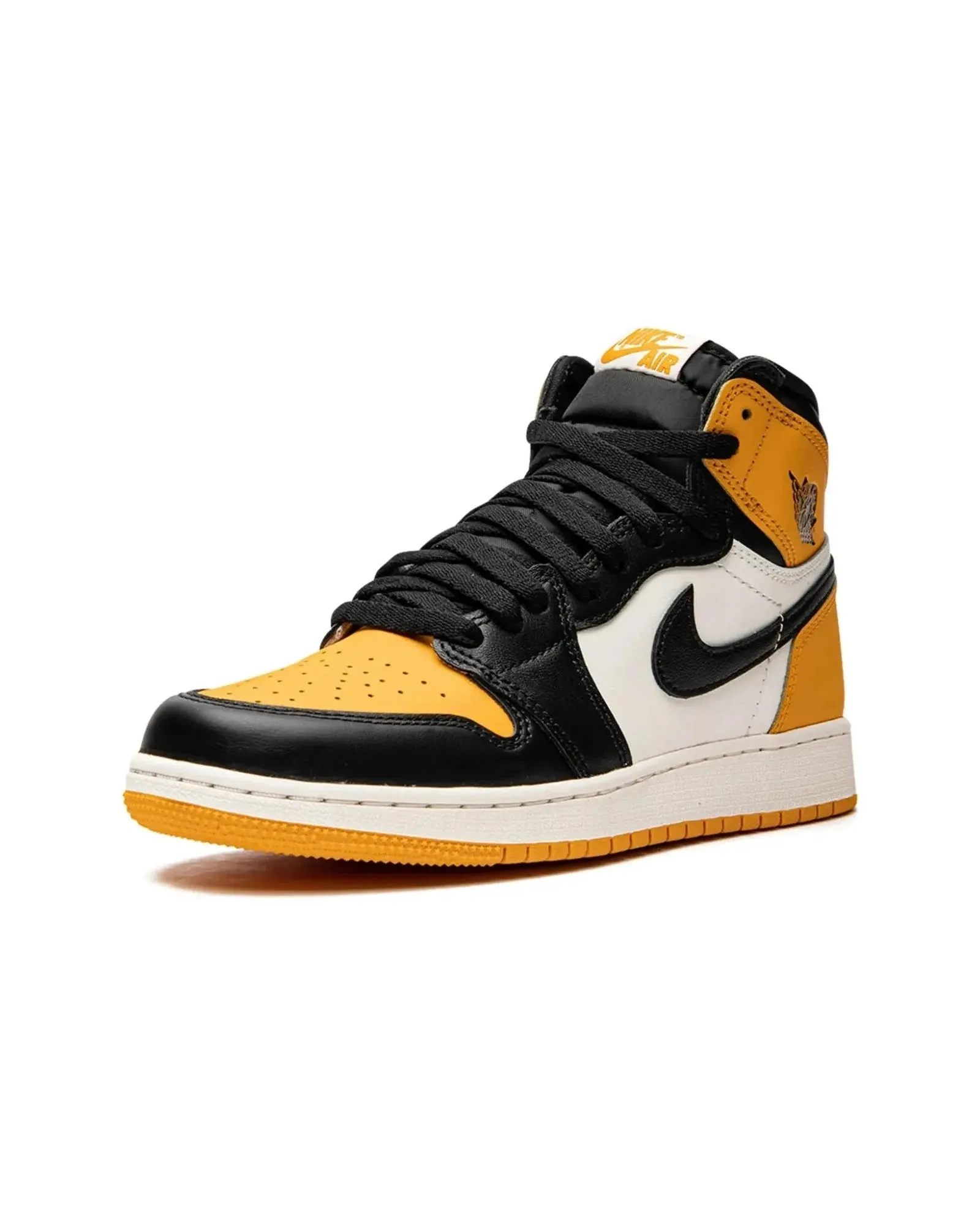 High-traction Nike Air Jordan 1 High Yellow Toe