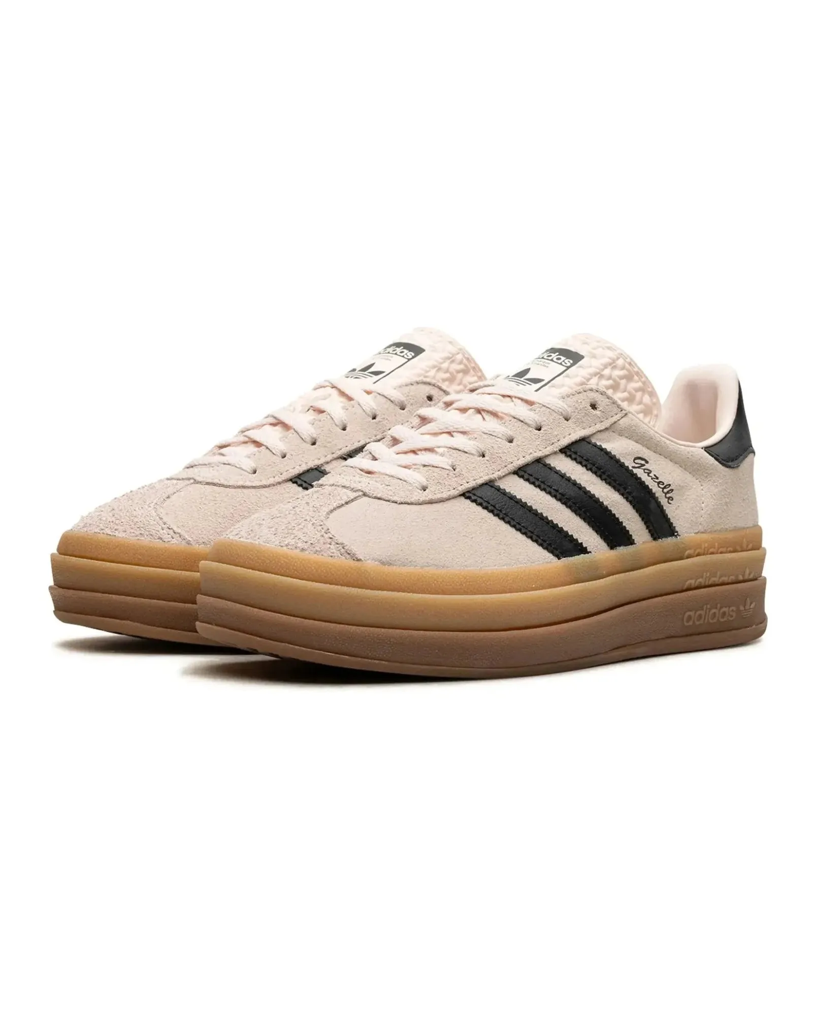 hill running Adidas Gazelle Bold Wonder Quartz Black Gum