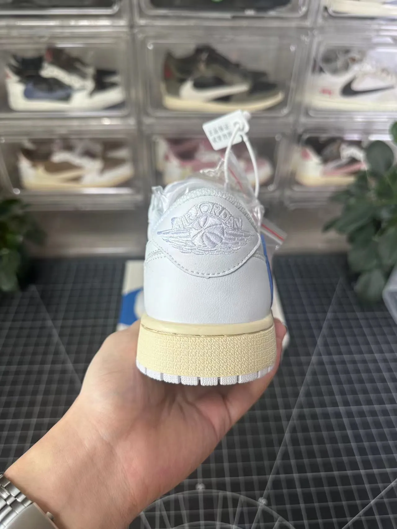 Iconic Style AJ1 Low Travis Scott x Fragment Blue Sail 2.0