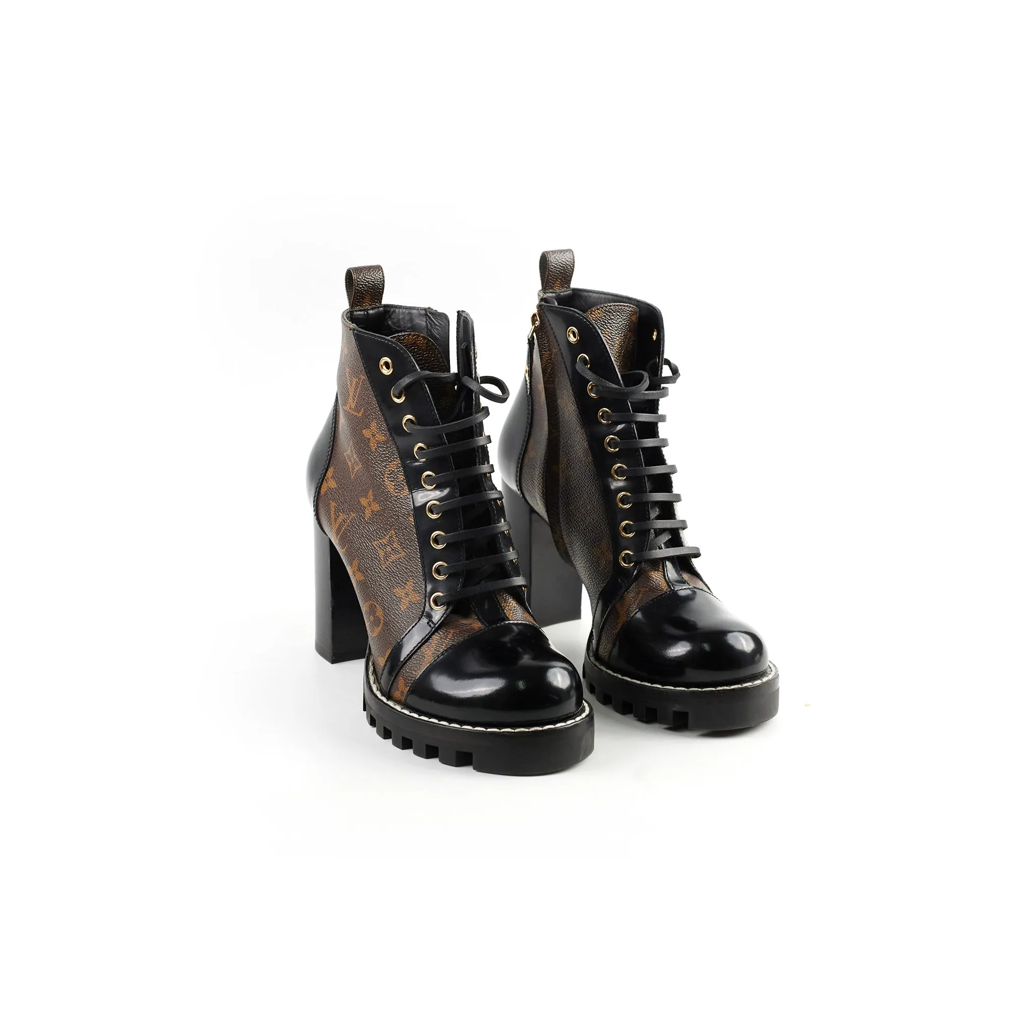 Industrial Guard Louis Vuitton Star Trial Ankle Boots Monogram Size 39.5