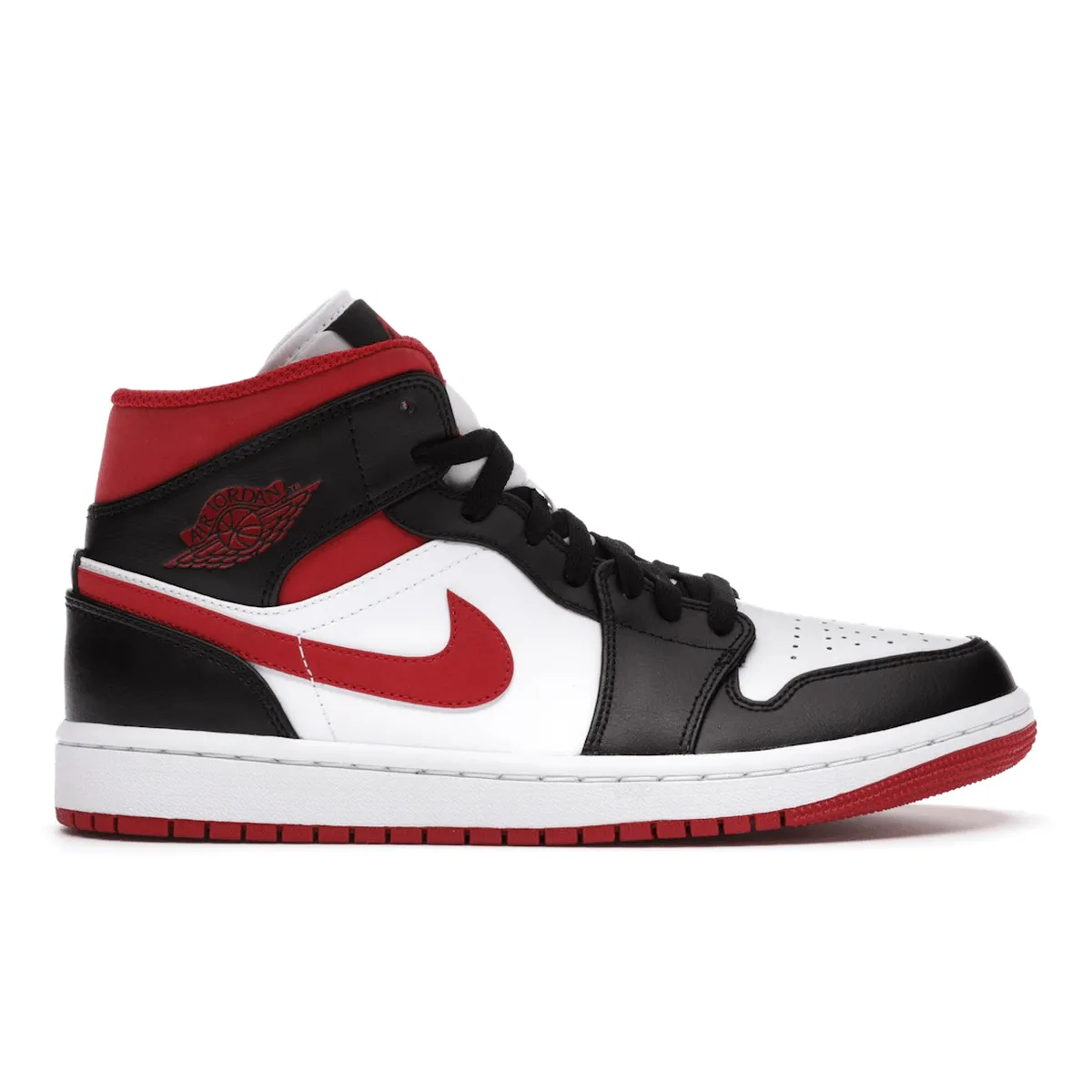 Air Jordan 1 Mid Gym Red Black White Team Practice Wear