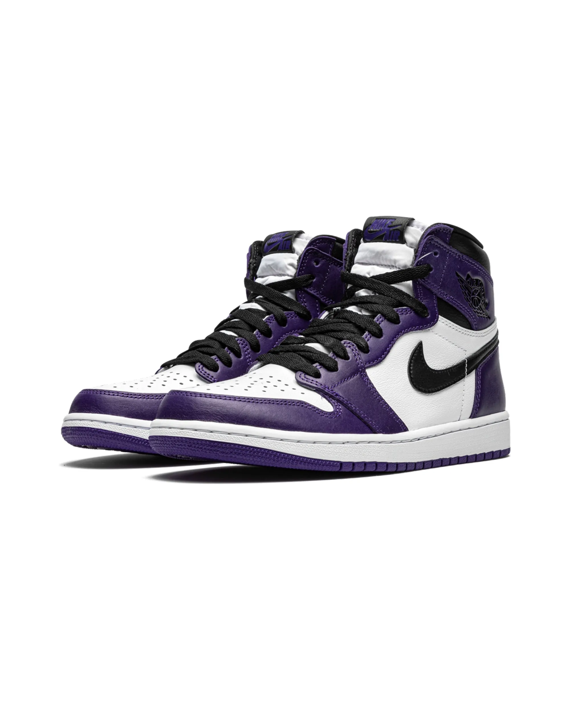 Jordan 1 Retro High Court Purple White Sleek Finish