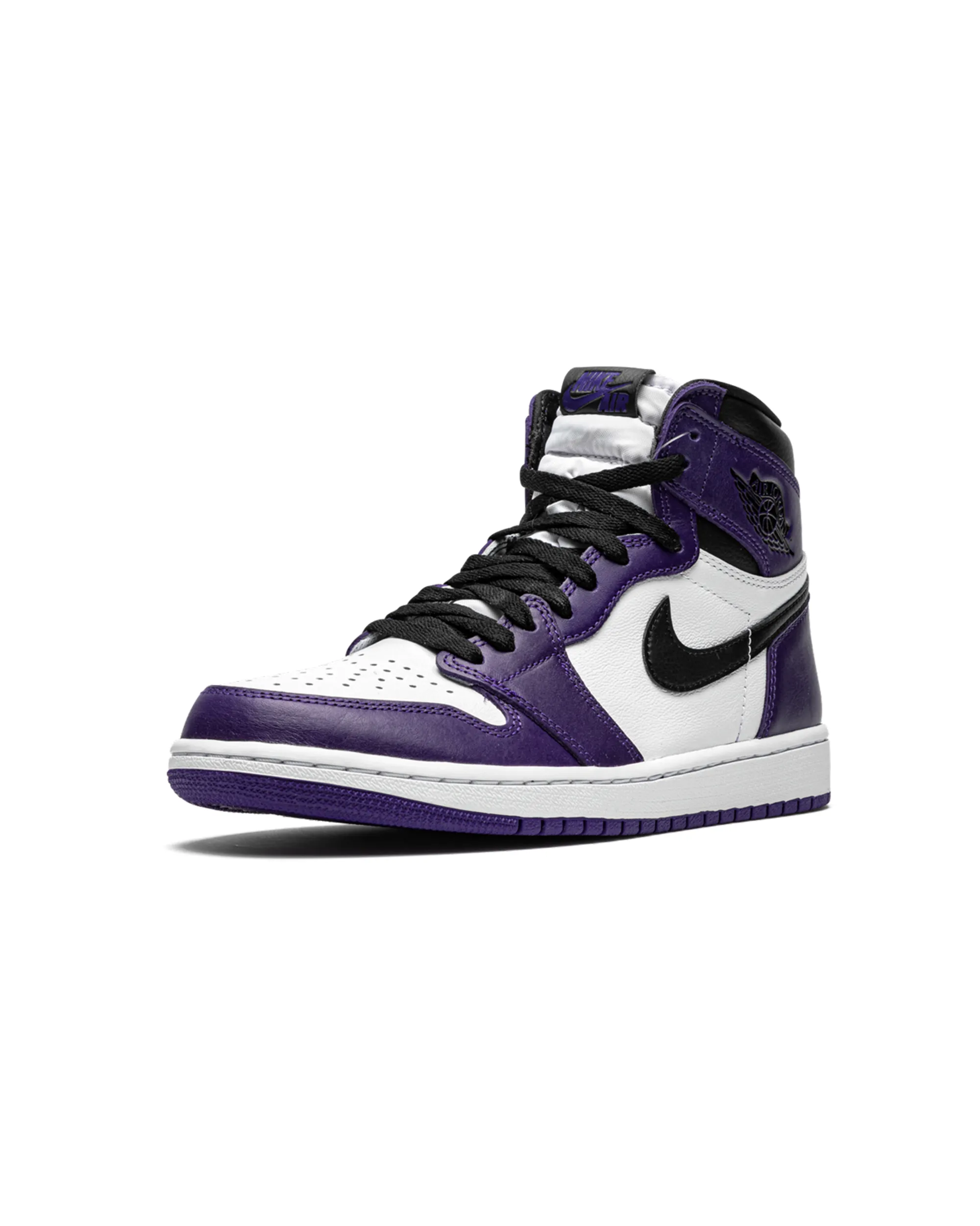 Jordan 1 Retro High Court Purple White Sleek Finish