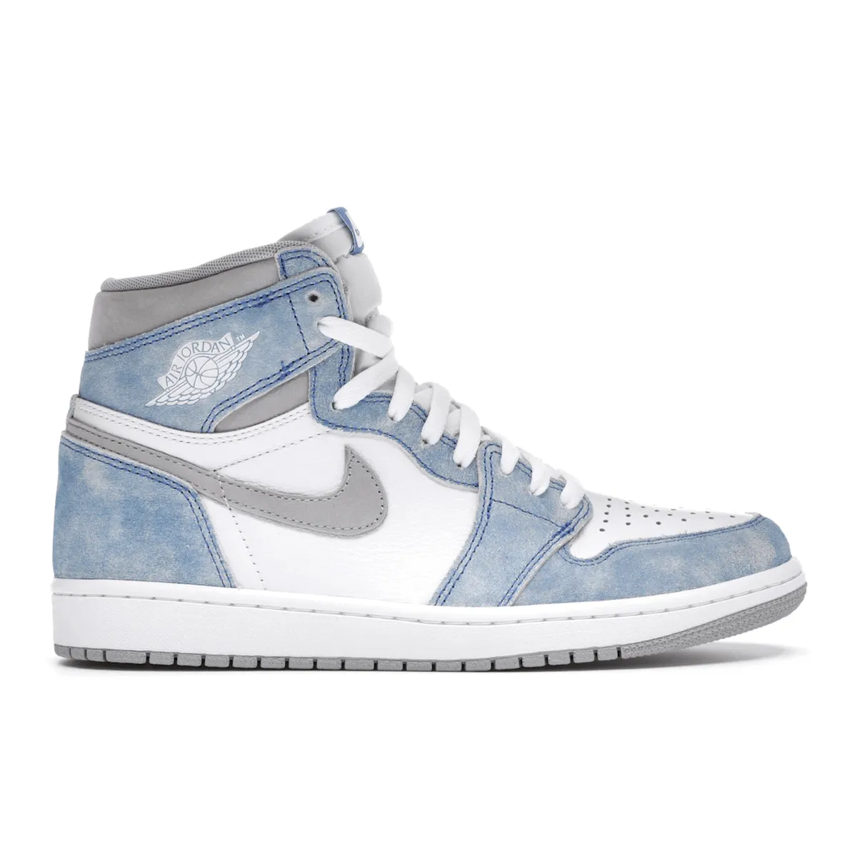 Air Jordan 1 Retro High Hyper Royal Smoke Grey Sharp Pivot Strong Cushioning