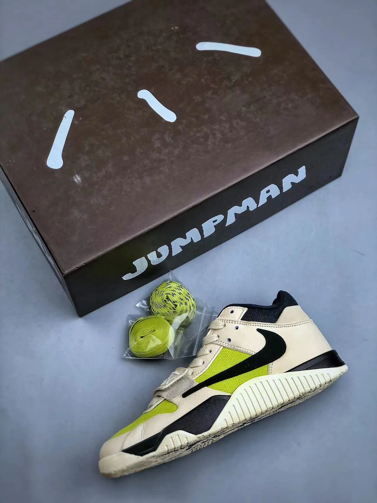 Jumpman Jack Travis Scott Cut The Check Bright Cactus Quick Glide Comfort