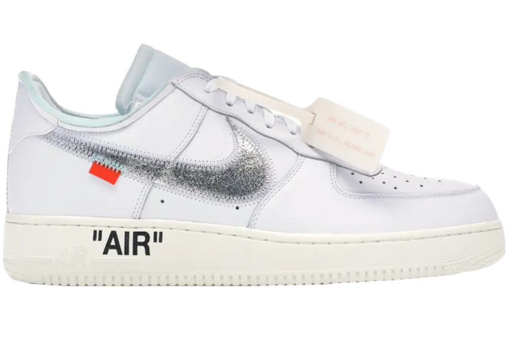 AF1 X OW COMPLEXCON White running in a glacier area shoes scientifically - designed