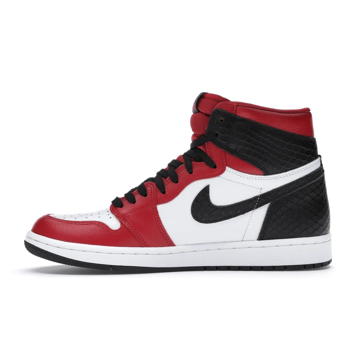 Lace Up Design Air Jordan 1 Retro High Satin Snake Chicago