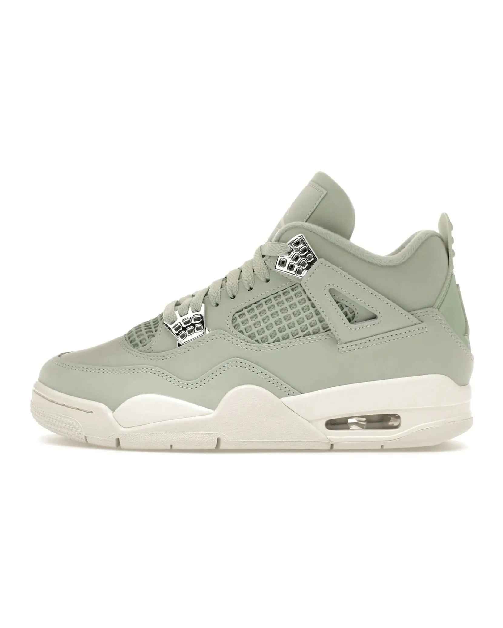Layered construction Nike Air Jordan 4 Retro Seafoam Sail
