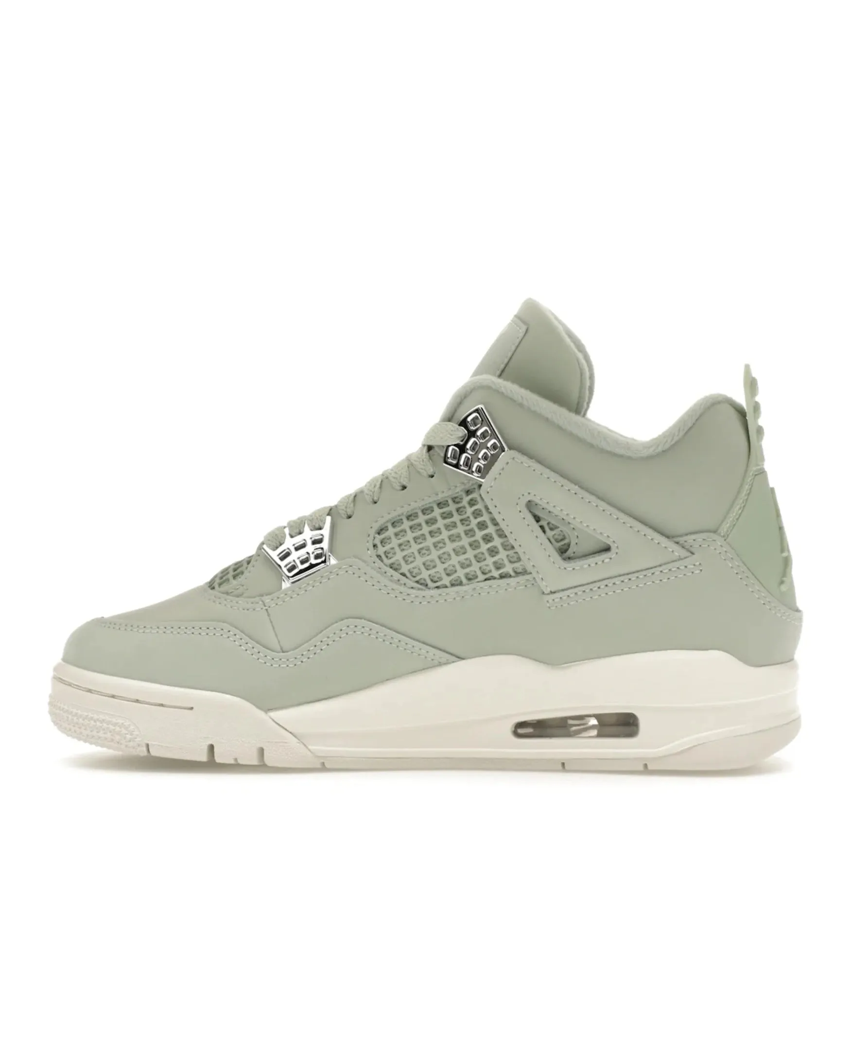 Layered construction Nike Air Jordan 4 Retro Seafoam Sail