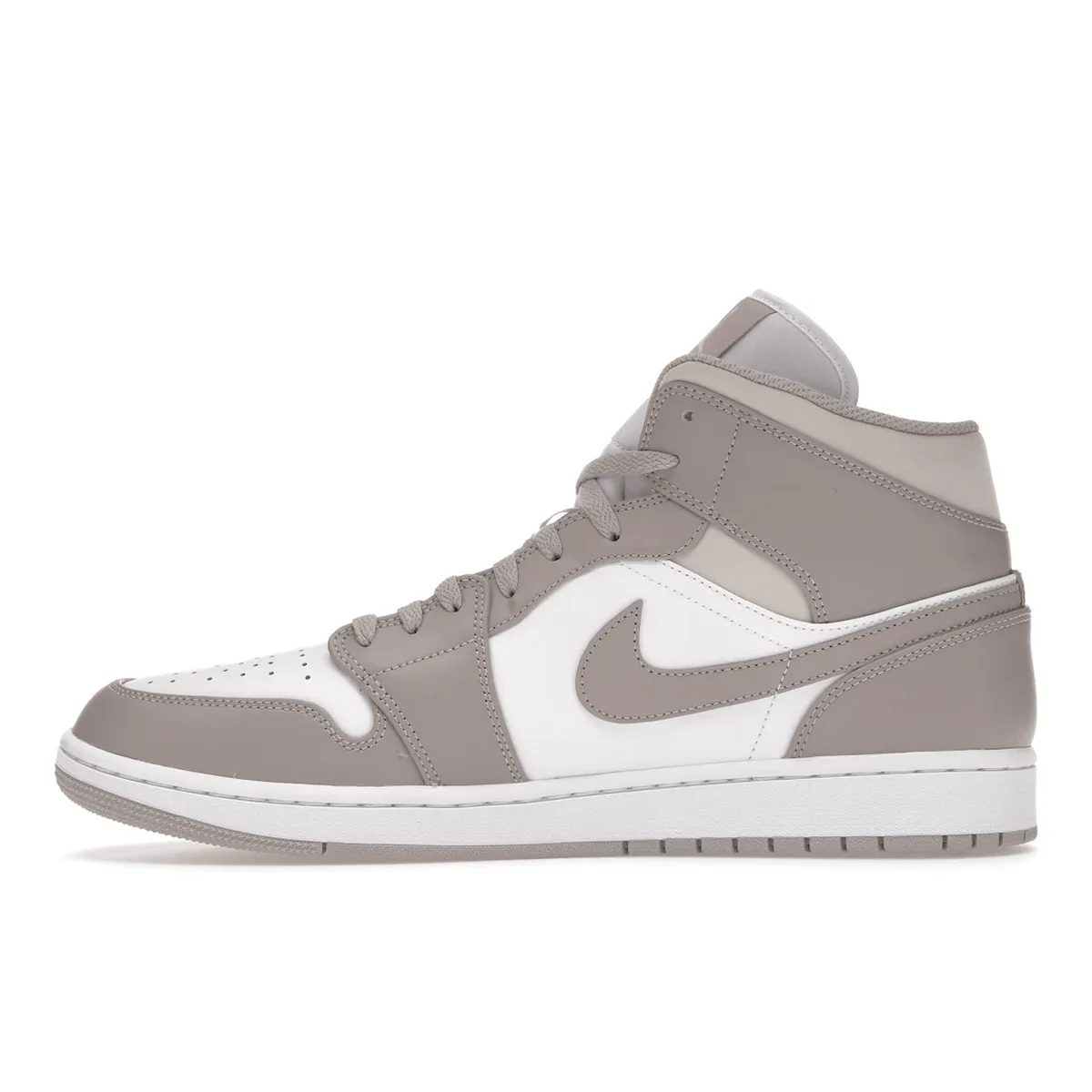 Layered cushioning Jordan 1 Mid Linen