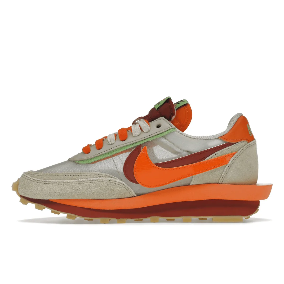 LD Waffle X Sacai X CLOT Net Orange Blaze Quick Motion