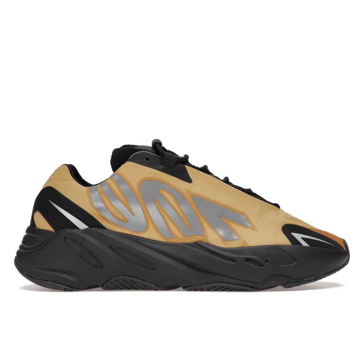 running in a trail race shoes Adidas Yeezy Boost 700 MNVN Honey Flux