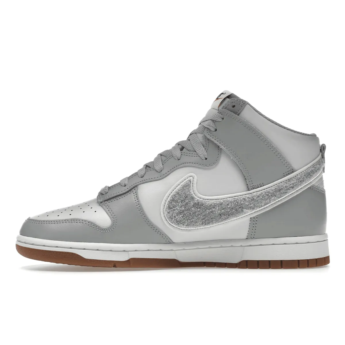 Lightweight Flex Nike Dunk High University Chenille Swoosh Light Smoke Grey